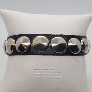Yik Fung Black Studded Bracelet